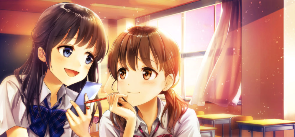背景と合わせて描いたイラスト