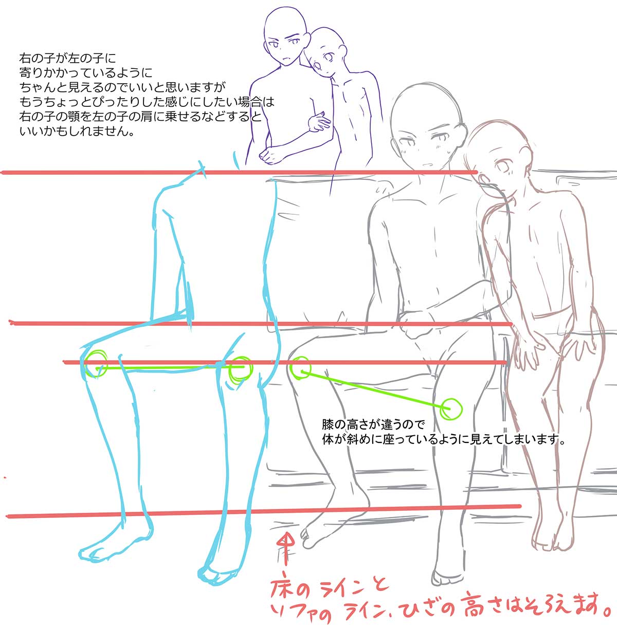 イラスト添削の受講事例 通信添削で人体と服装の作画を上達