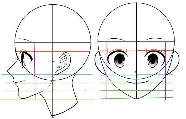 横顔の描き方は基本が大事 初心者によくある横顔作画上達の悩みを解説 イラスト 漫画 マンガ 教室 Egaco エガコ