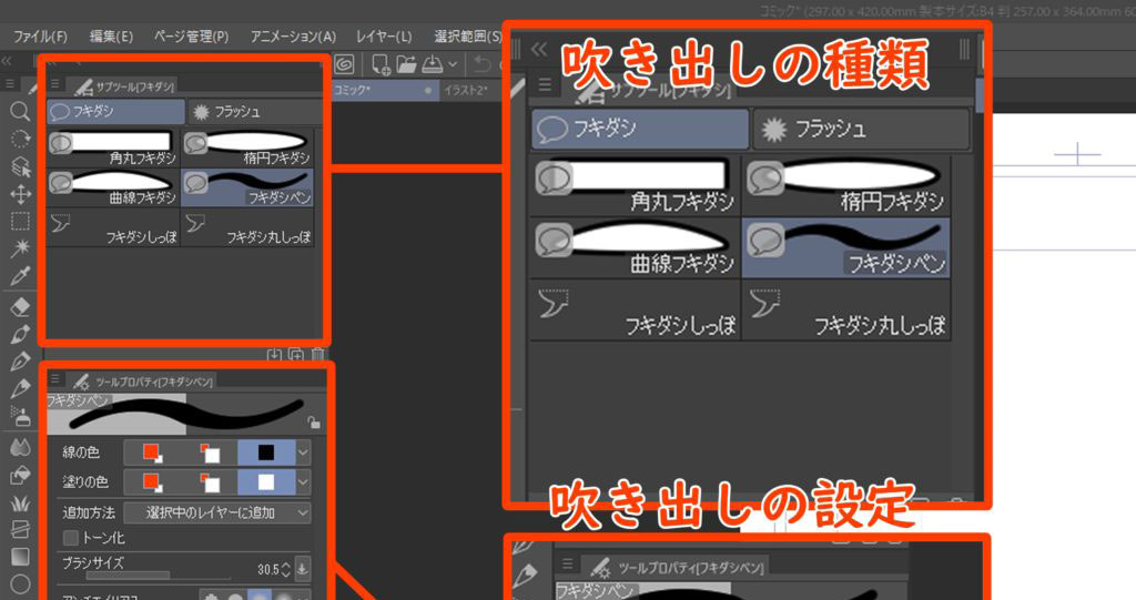 4コマ作成のデジタルツール