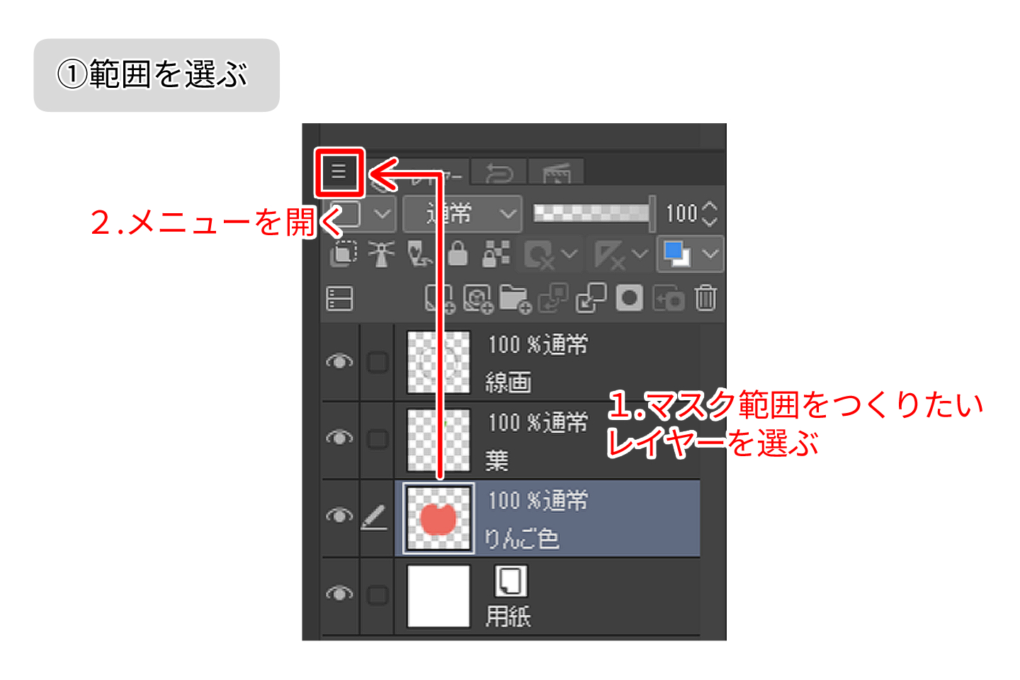 マスクの作り方①