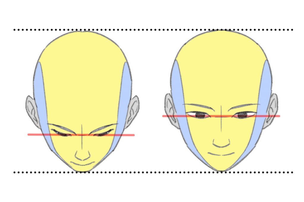 角度のついた顔の描き方のコツ アオリもフカンも自由自在に イラスト 漫画 マンガ 教室 Egaco エガコ