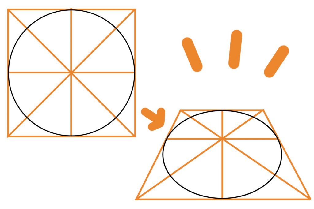 円のパースの描き方