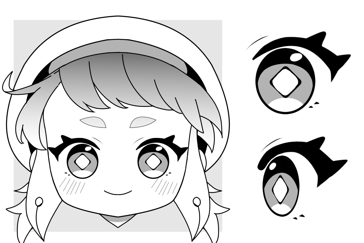 ＳＤ系まつ毛イラスト