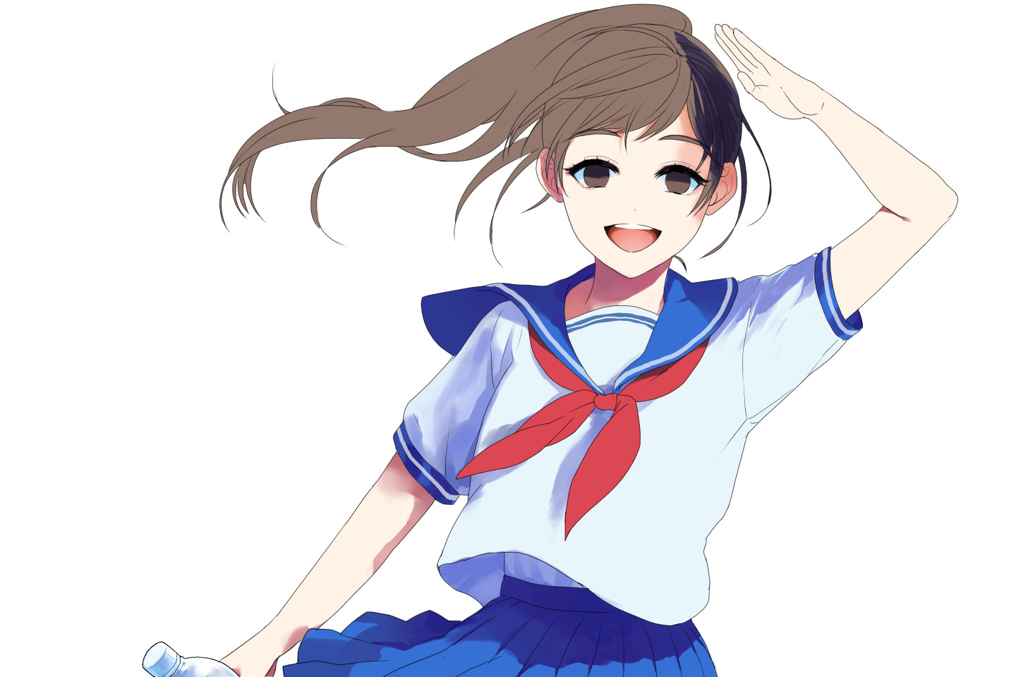 落ち影を塗ったイラスト