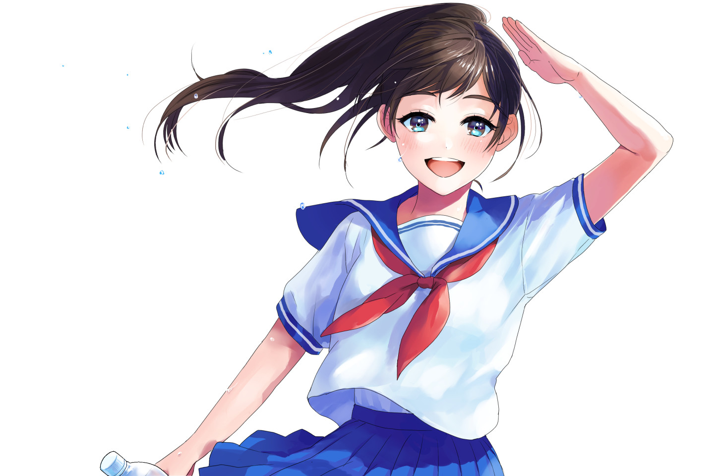 ハイライトを塗ったイラスト