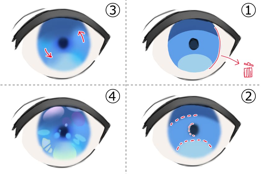 映える目の塗り方｜キラキラした瞳でキャラクターに命を吹き込もう ...
