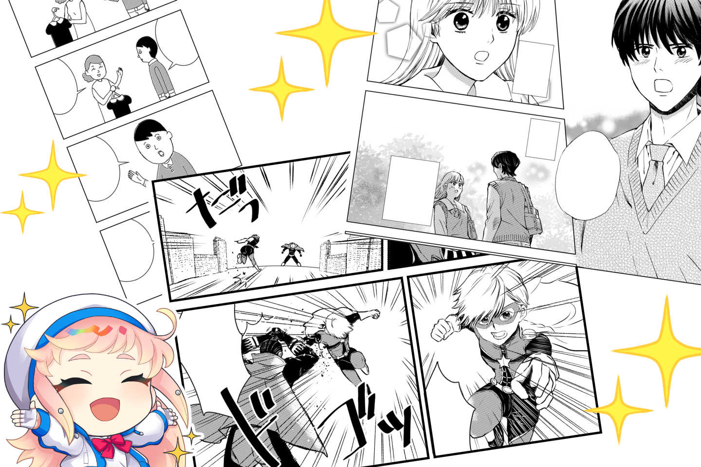 漫画の特徴によってコマ割りを使い分けよう