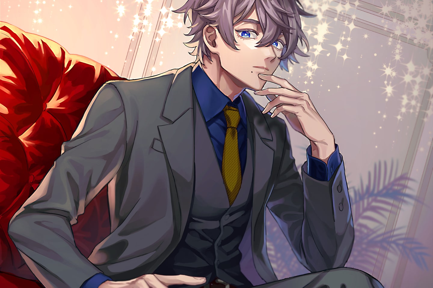 完成したブラシ塗りイラスト