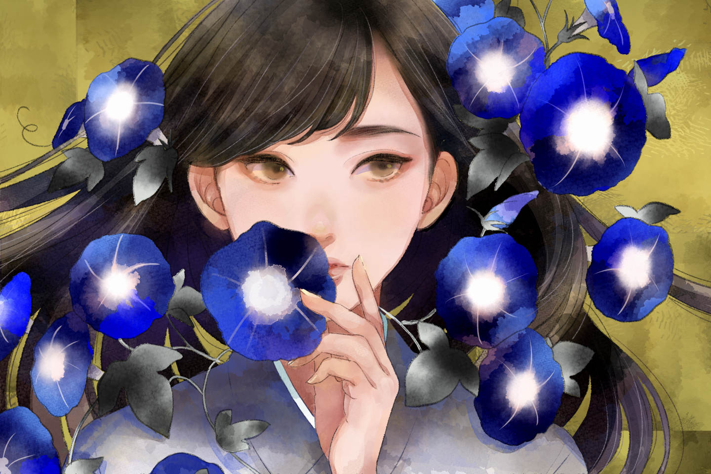 完成したデジタル水彩イラスト