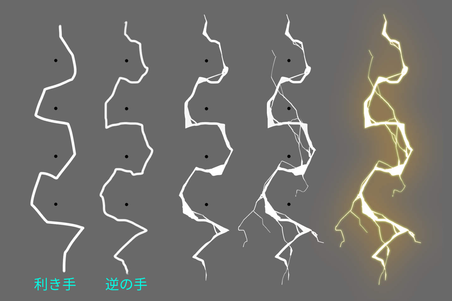 リアルな雷エフェクトの描き方