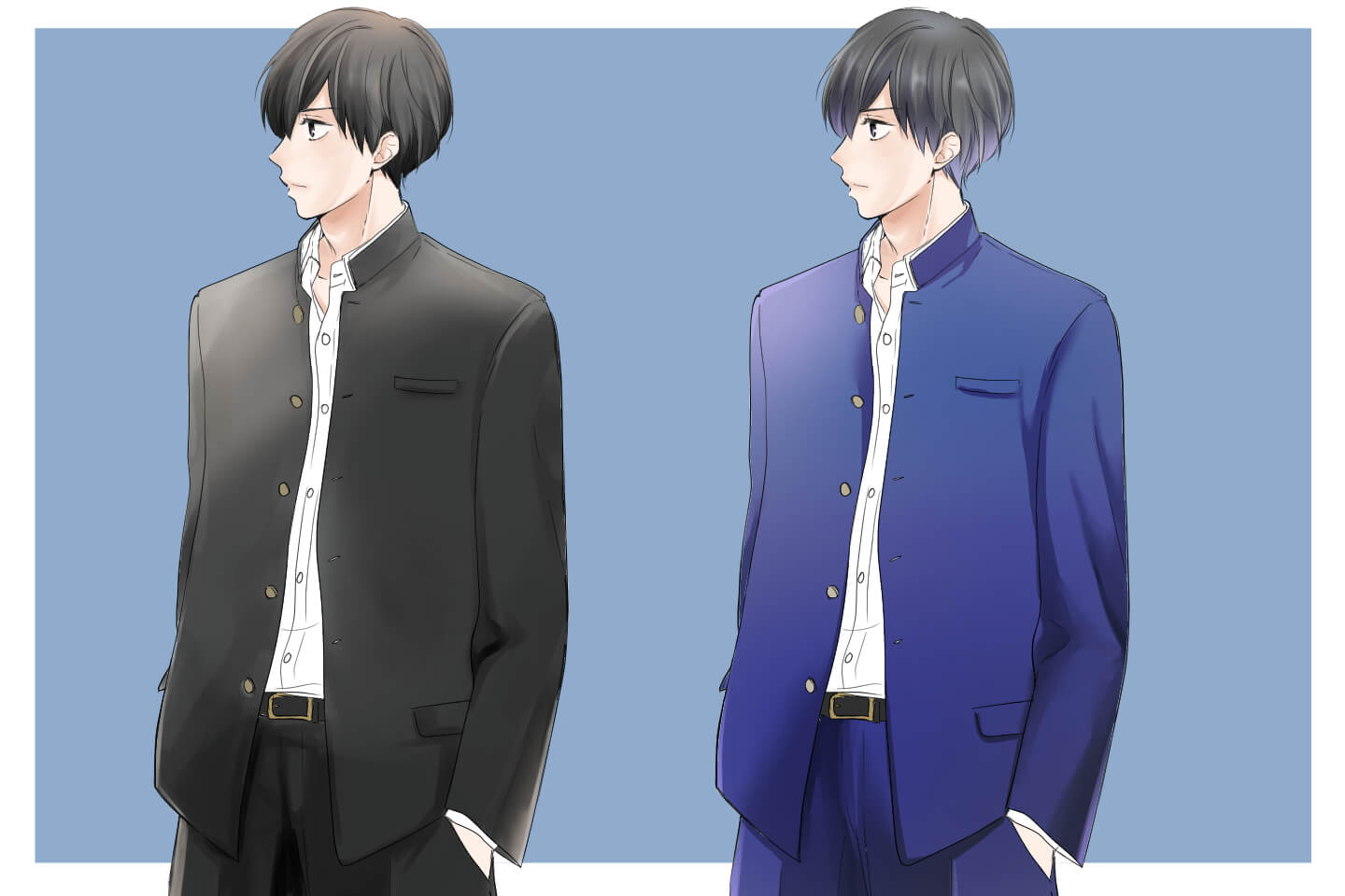 カラーでの学ランの表現方法