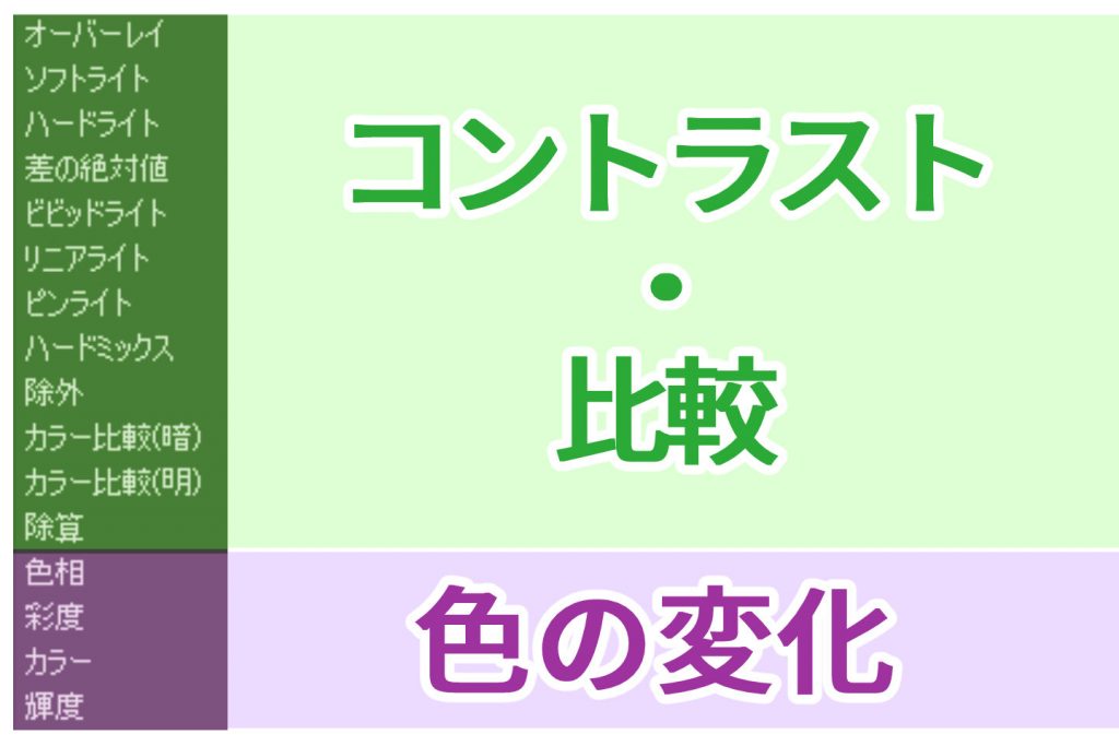 レイヤー合成モードの種類その２