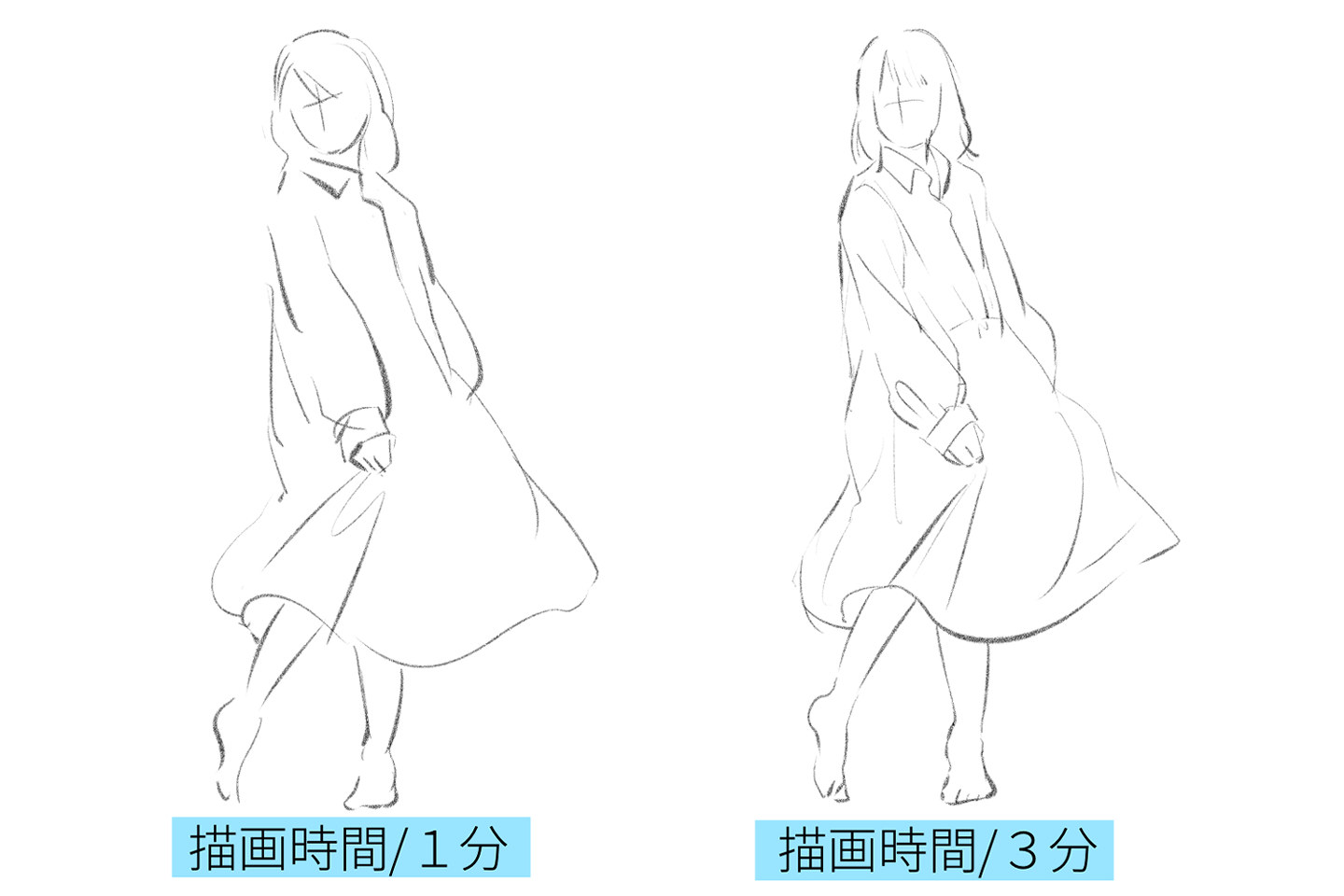 クロッキーの作画例