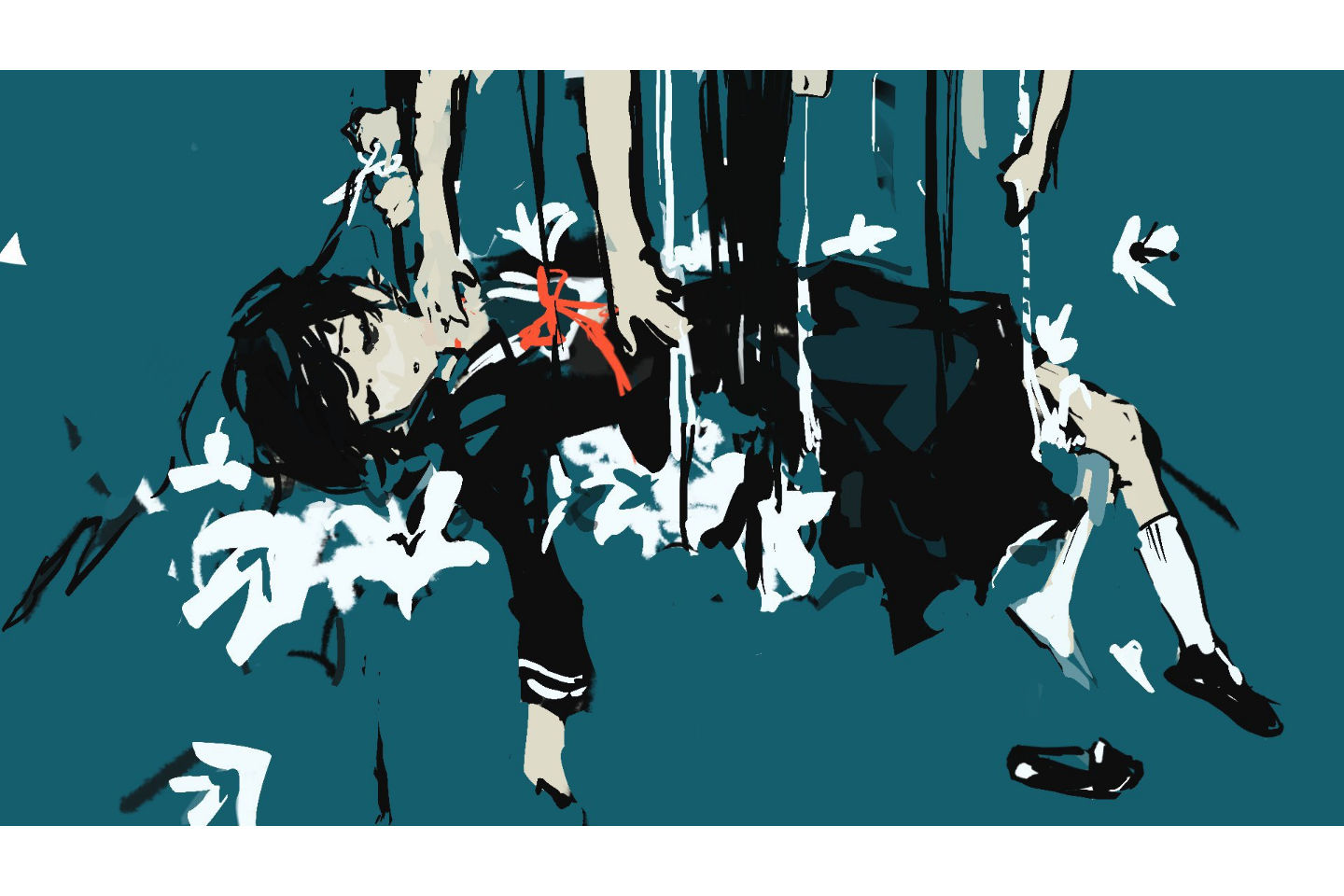 ミツ蜂先生のラフイラスト