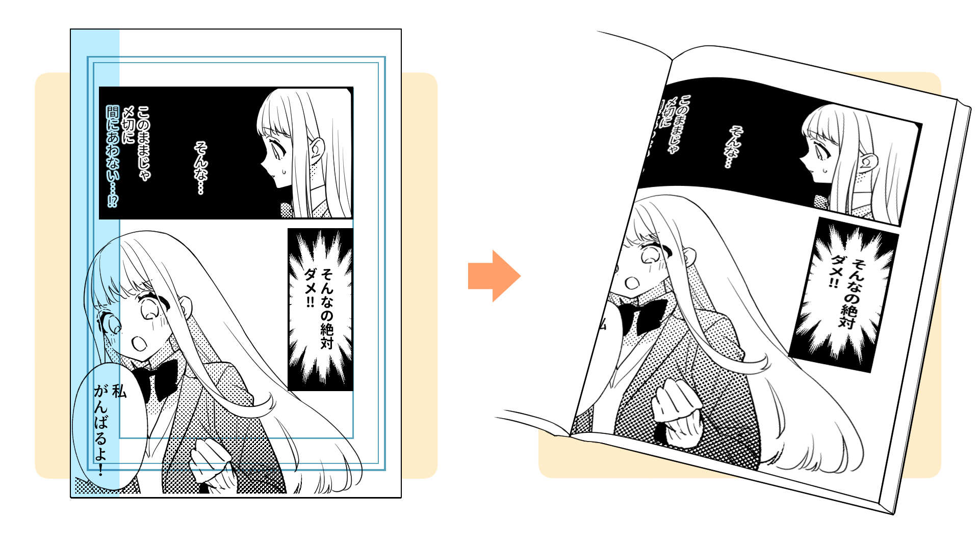 原稿用紙のノドには何も描かないようにする説明