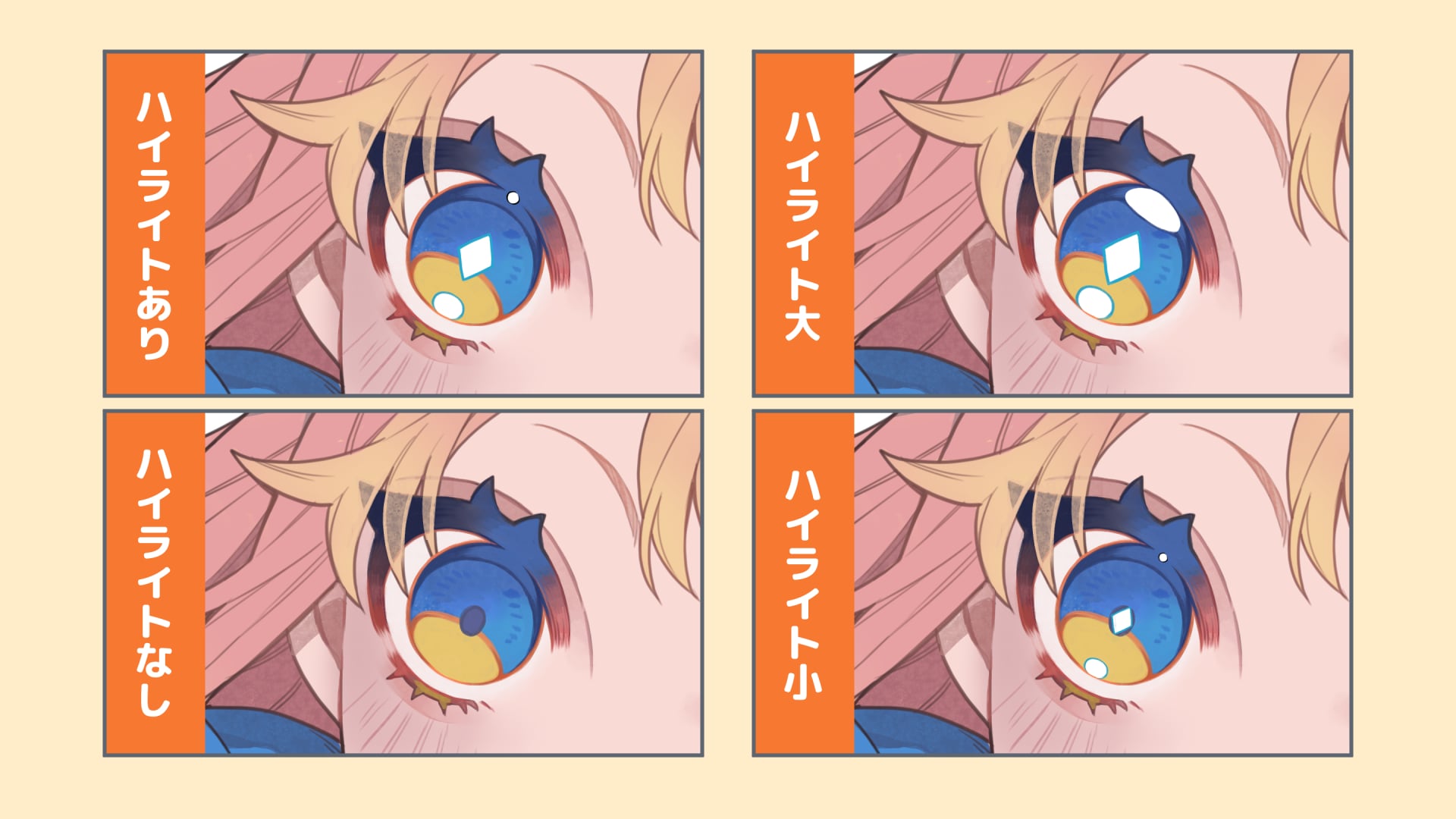 ハイライトのバリエーション