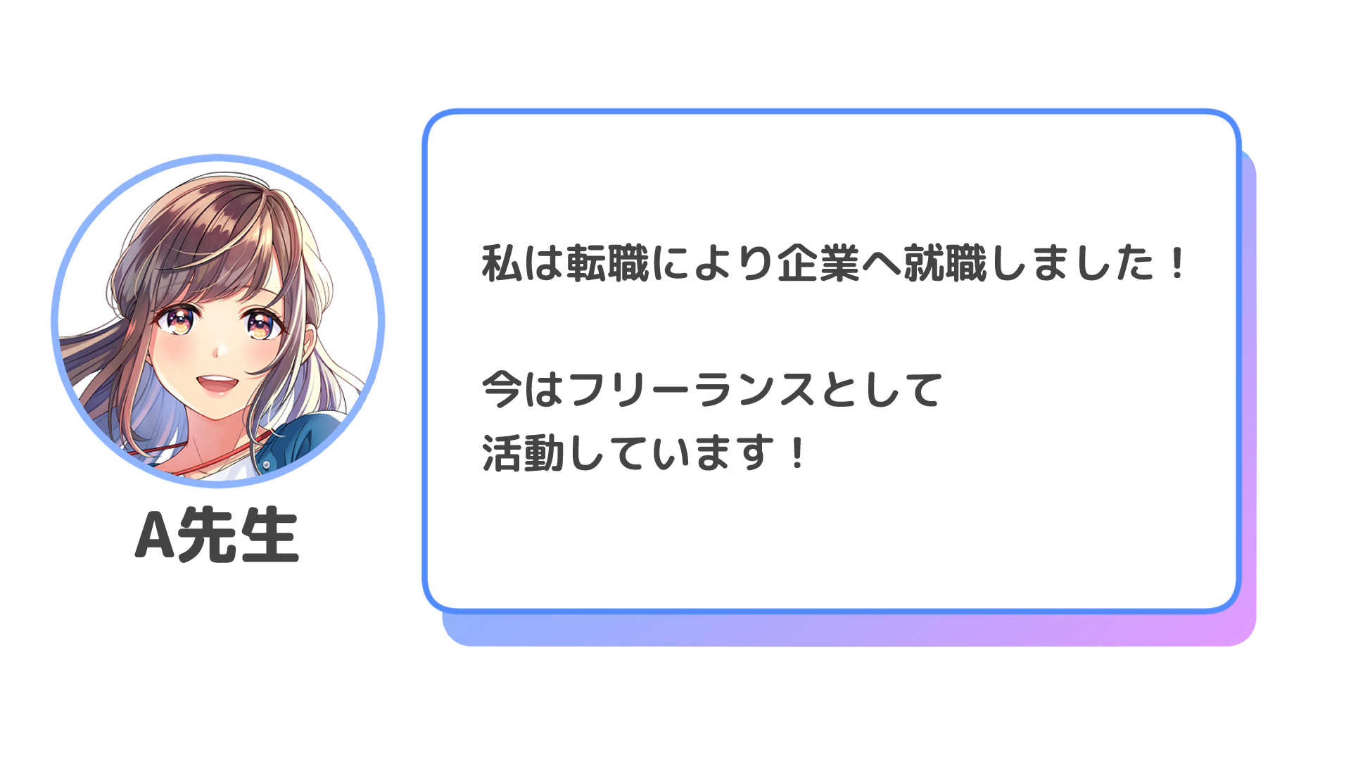 デザイナーになるはずが異なる仕事を経験。企業転職により、念願のイラストレーターへ