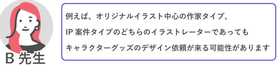 イラストレーターの仕事に明確な境界線はないことの説明