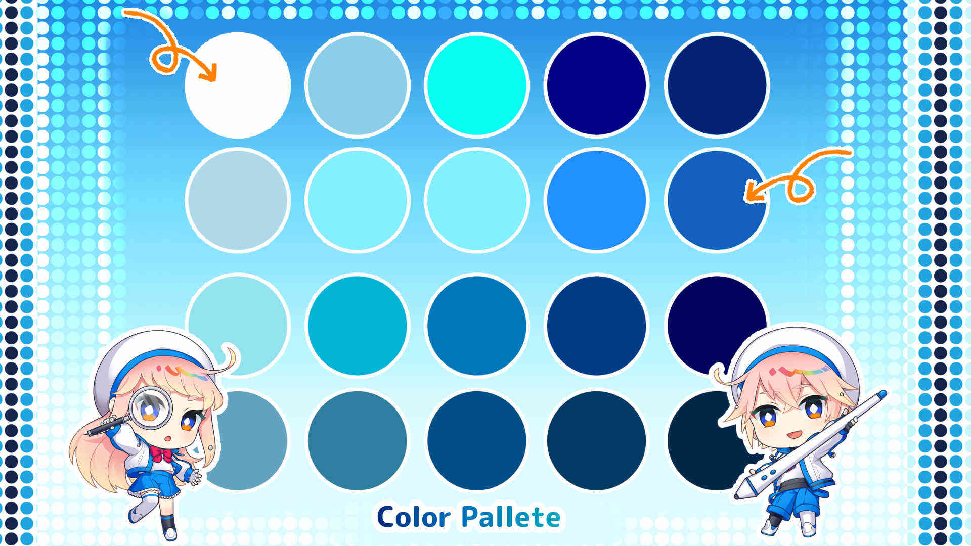 海を描く時におすすめのカラーパレット