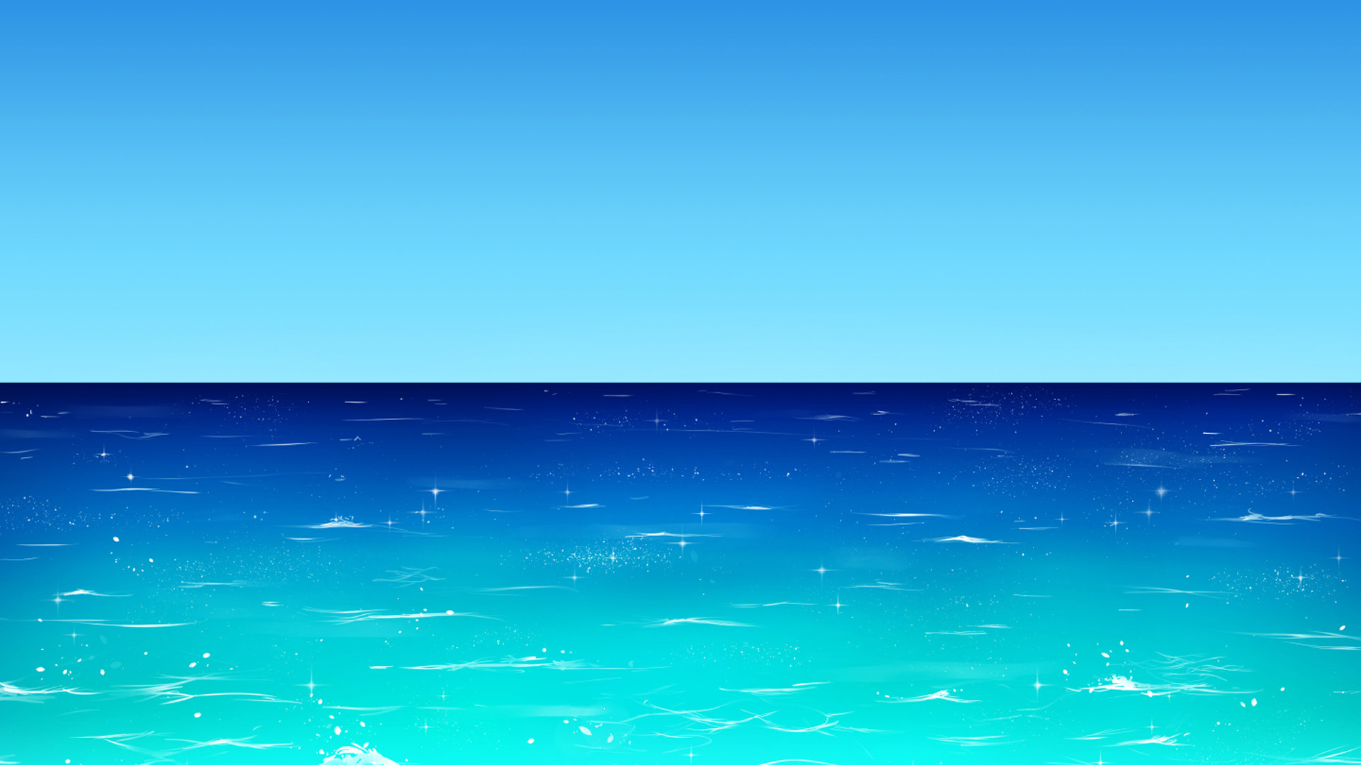 水に光を入れて透明感を出しつつ、キラキラした反射を追加する