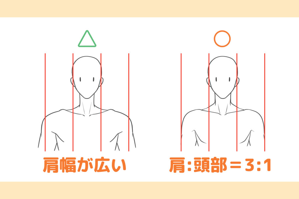 肩幅の比率~良い例・悪い例~