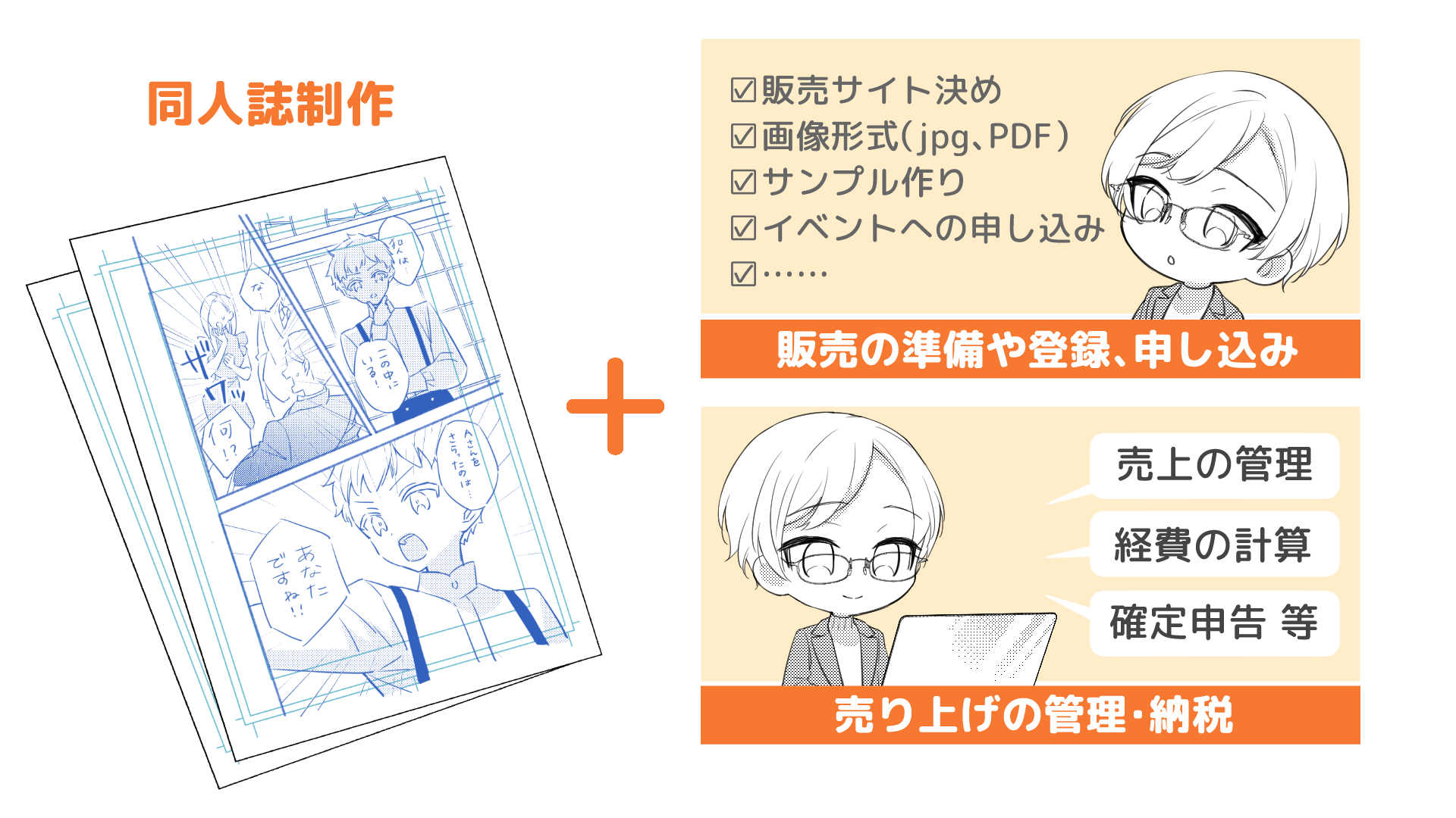 同人漫画家の仕事内容