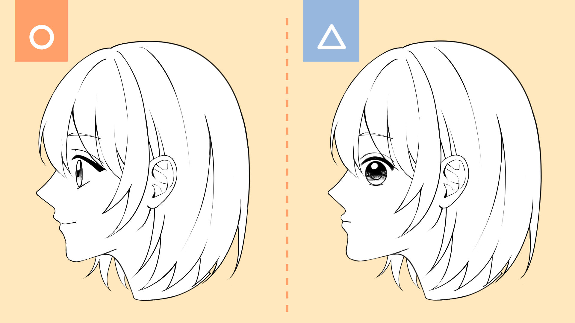 失敗例2、あごが前に出ている