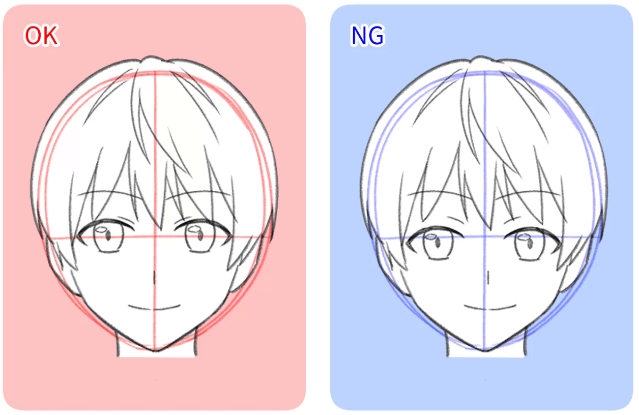 「左右対称」に描く