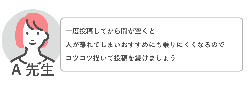 一度投稿してから間が空くとお勧めに乗りにくくなる