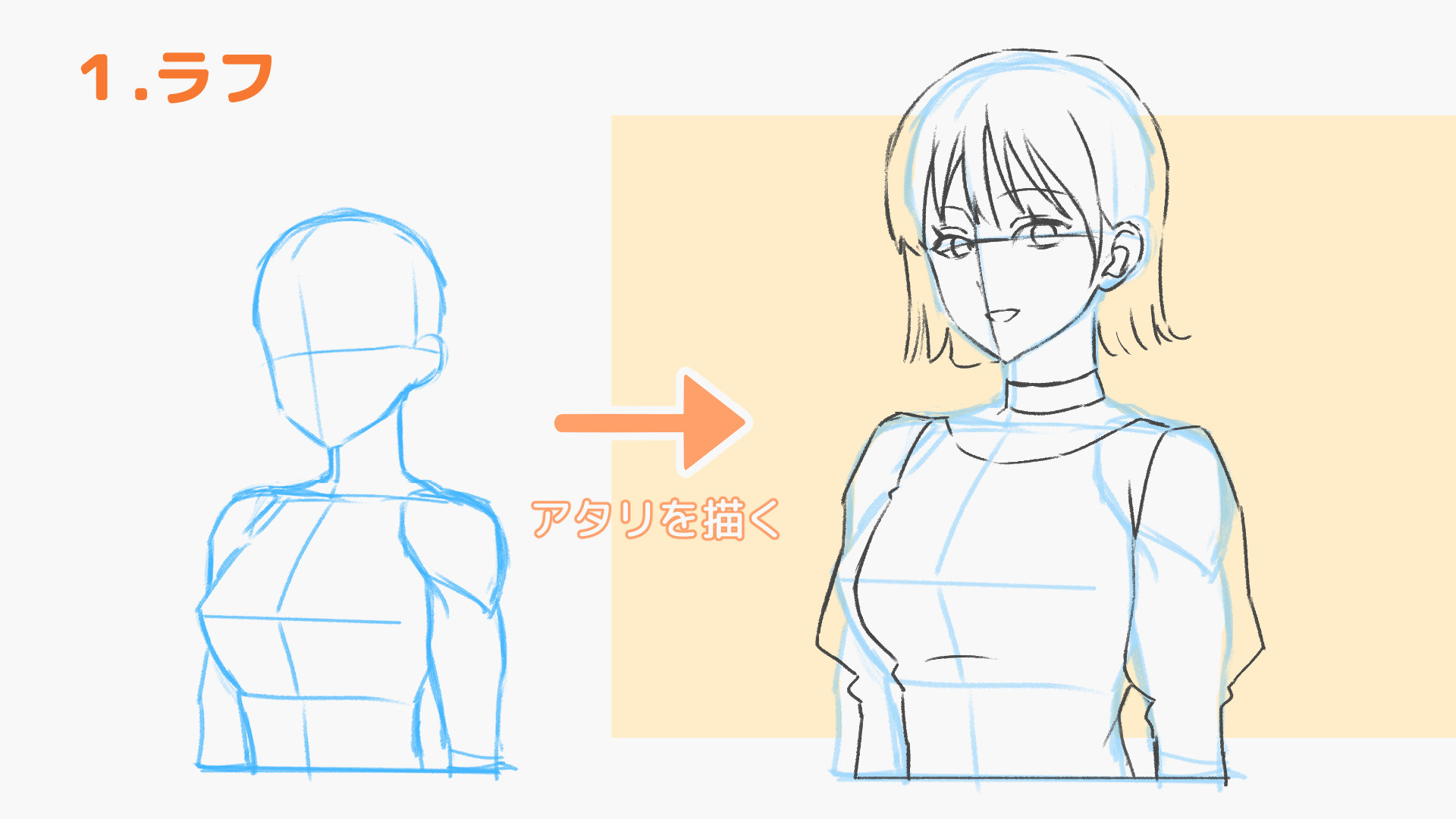 ラフの工程の解説