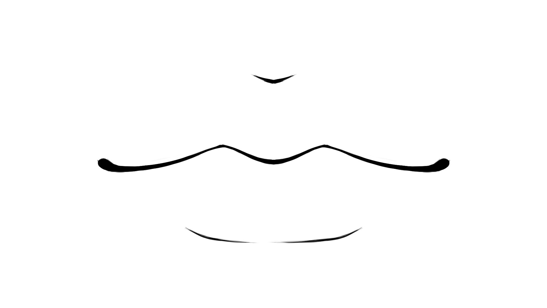 厚塗りの唇の線画を描こう