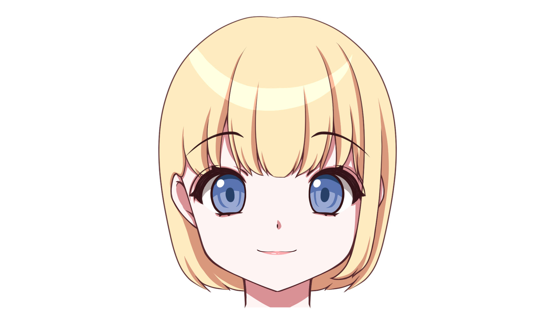 アニメ塗りの唇を描いてみよう