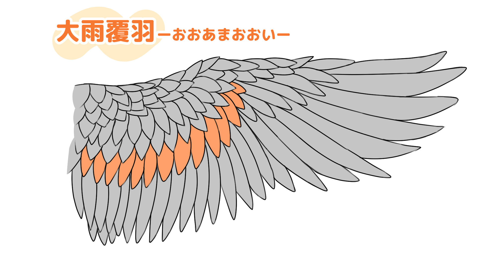 大雨覆羽(おおあまおおい)