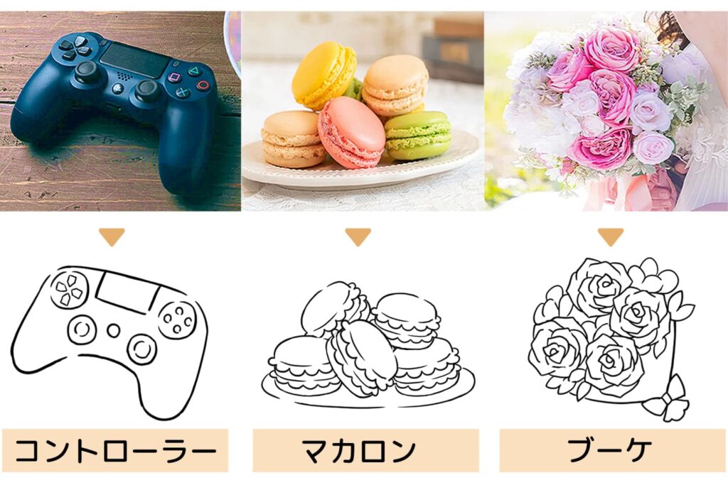 様々なアイテムがデフォルメ化されたイラスト