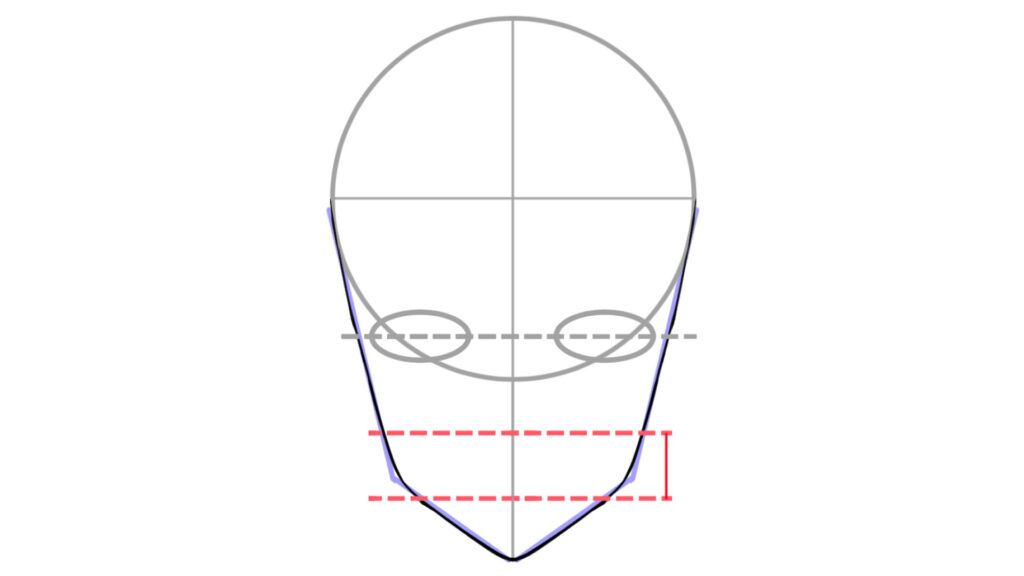 イケメンの輪郭を描こう