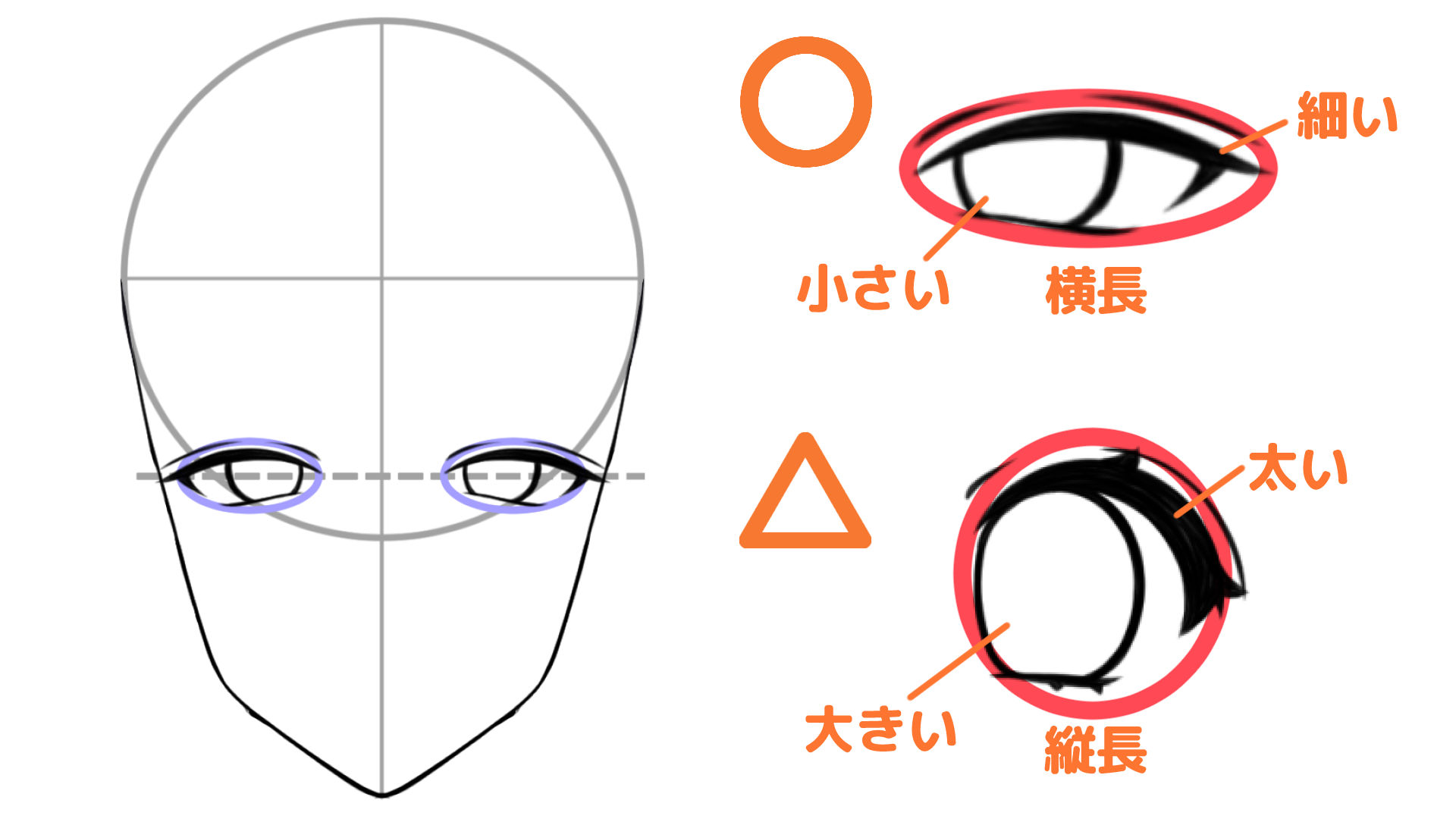 イケメンの目を描こう