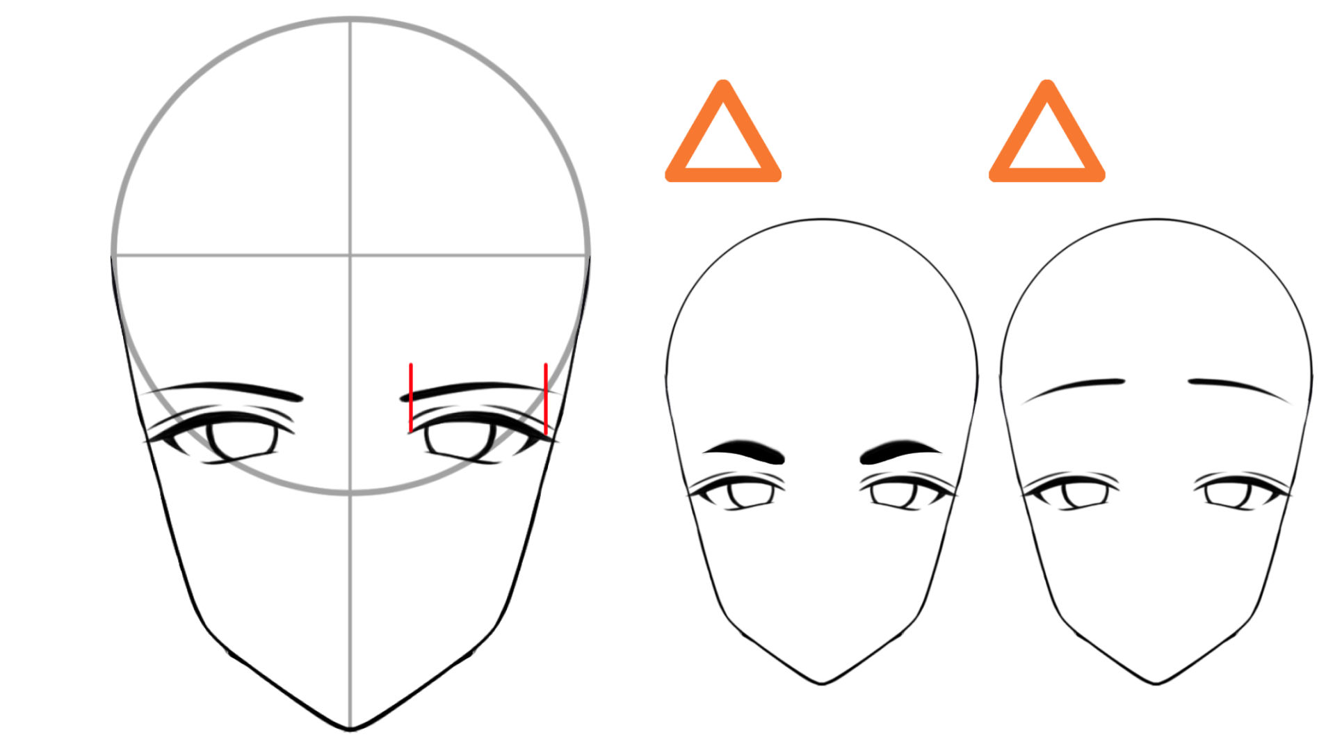 イケメンの眉毛を描こう