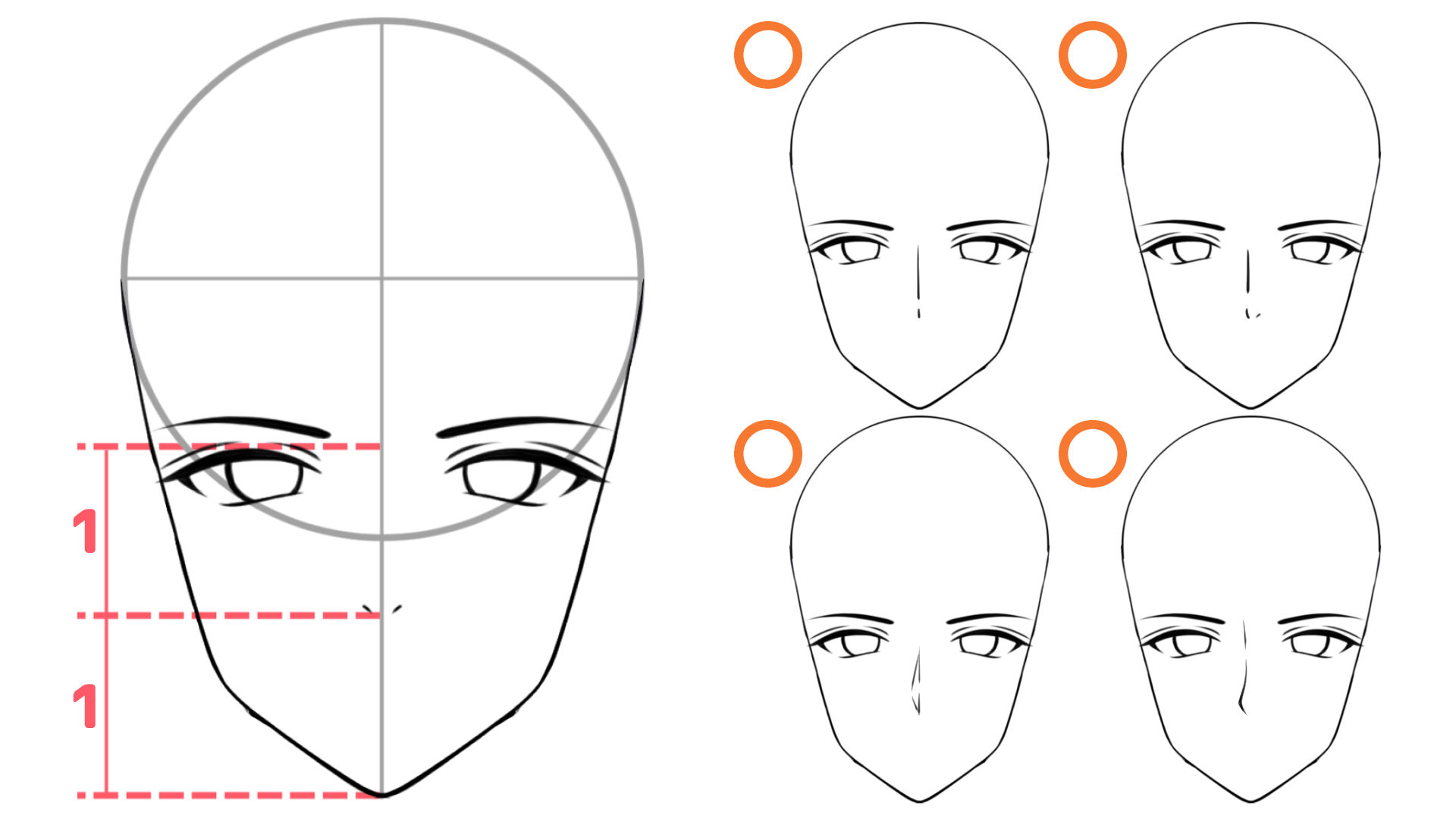 イケメンの鼻を描こう