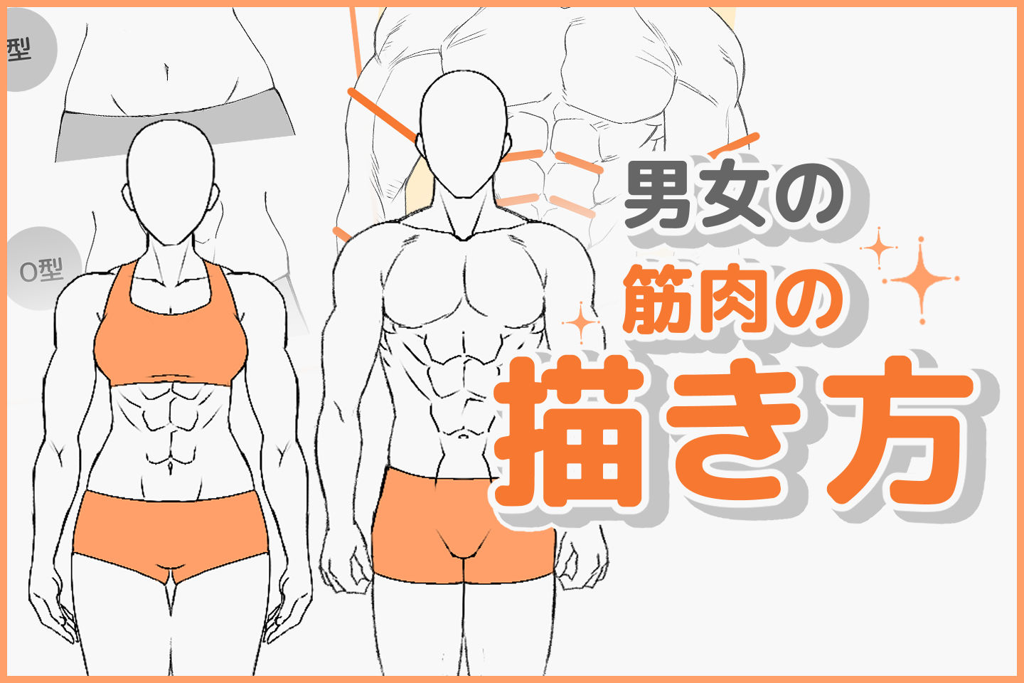筋肉の描き方基本！描き方コツ・手順をメイキング解説