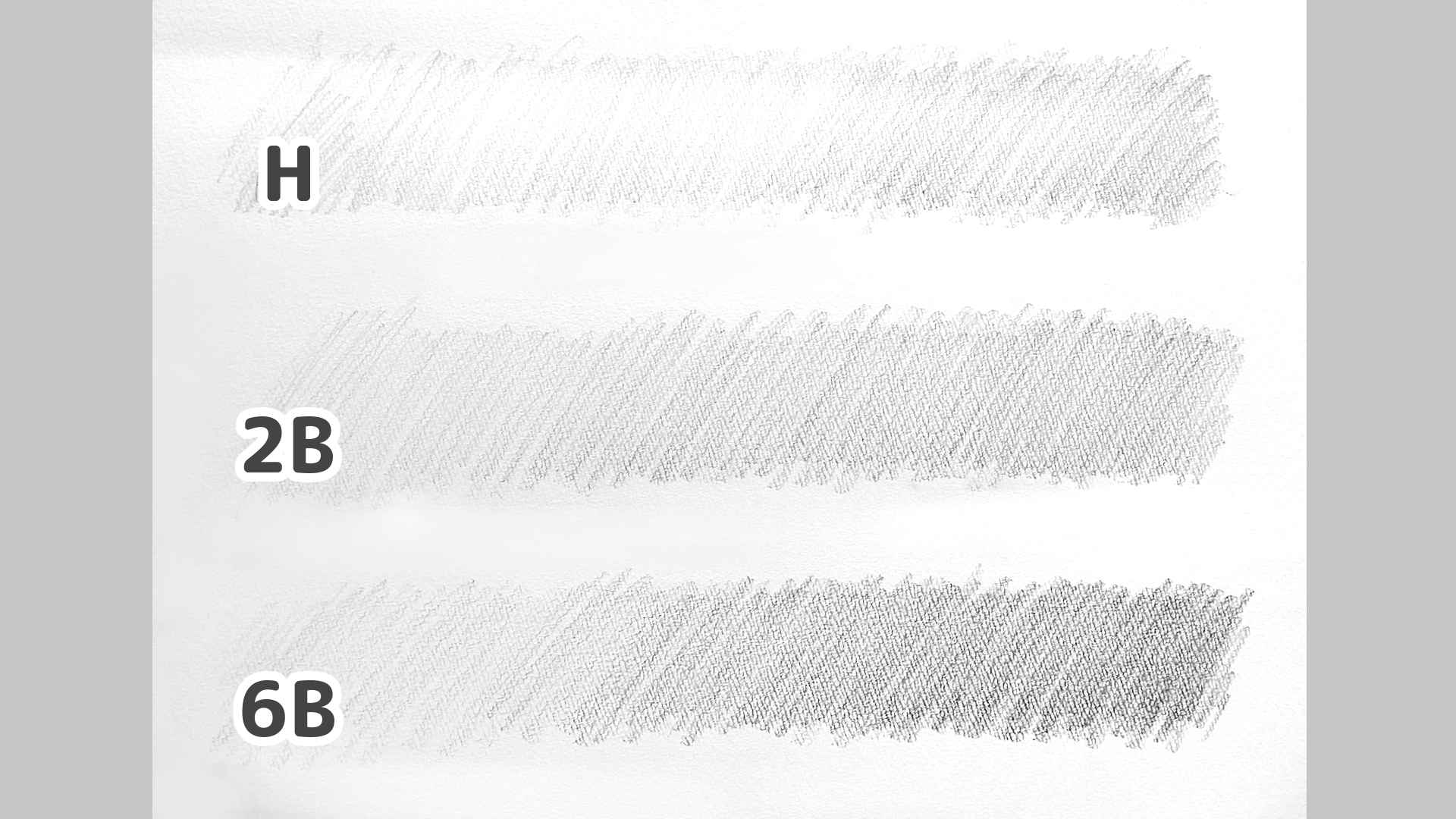 鉛筆でつくったグラデーション