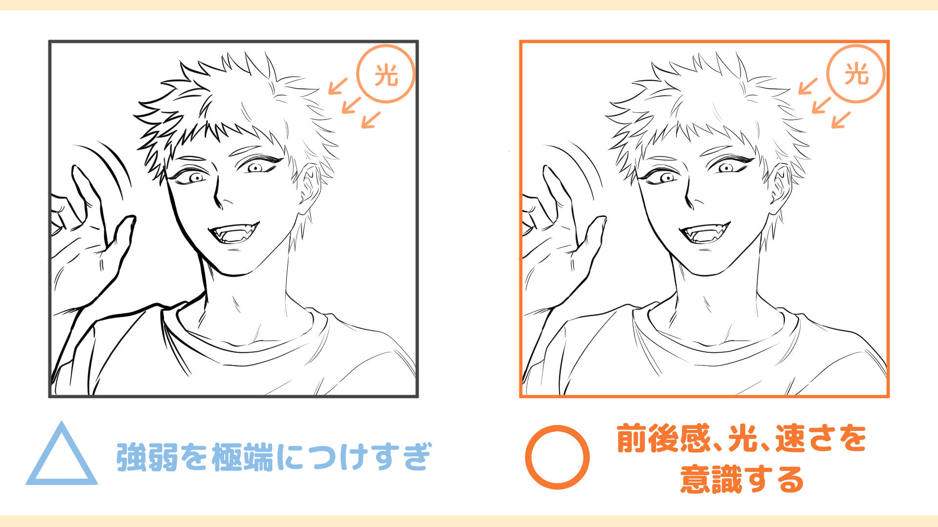 極端な強弱のつけすぎには注意