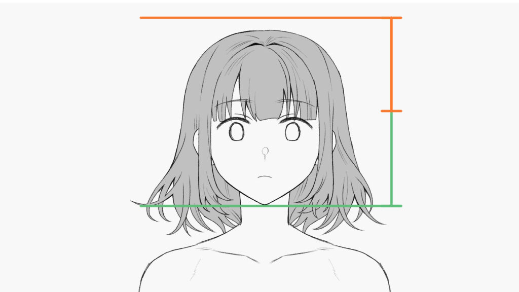 髪のボリュームが多すぎたり少なすぎたりする例