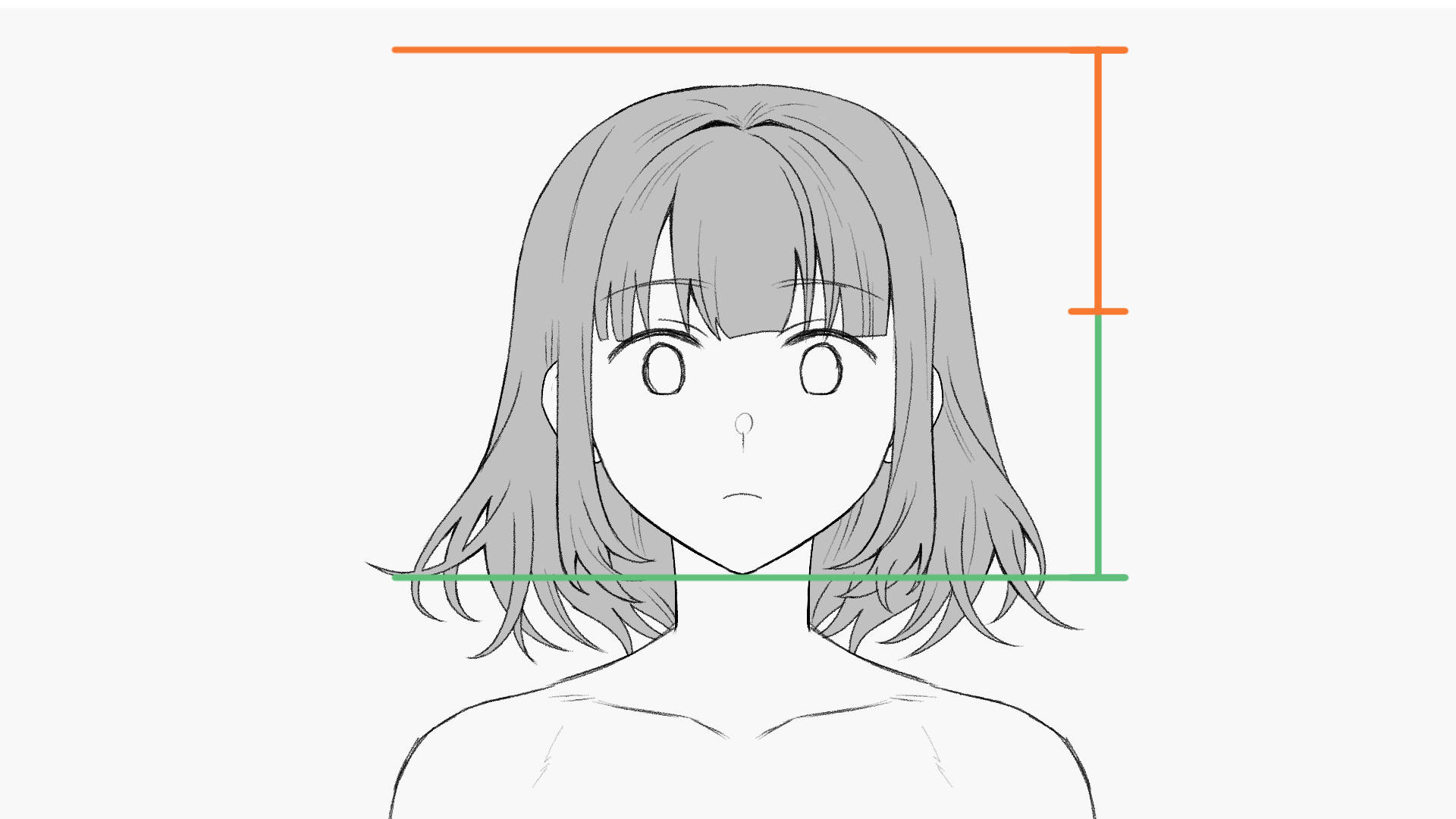 髪のボリュームが多すぎたり少なすぎたりする例