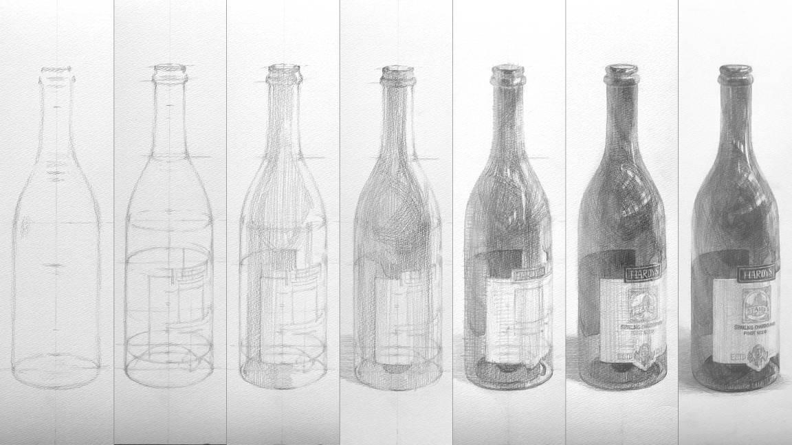 デッサンの基本の制作手順を守ろう（手順画像 2）