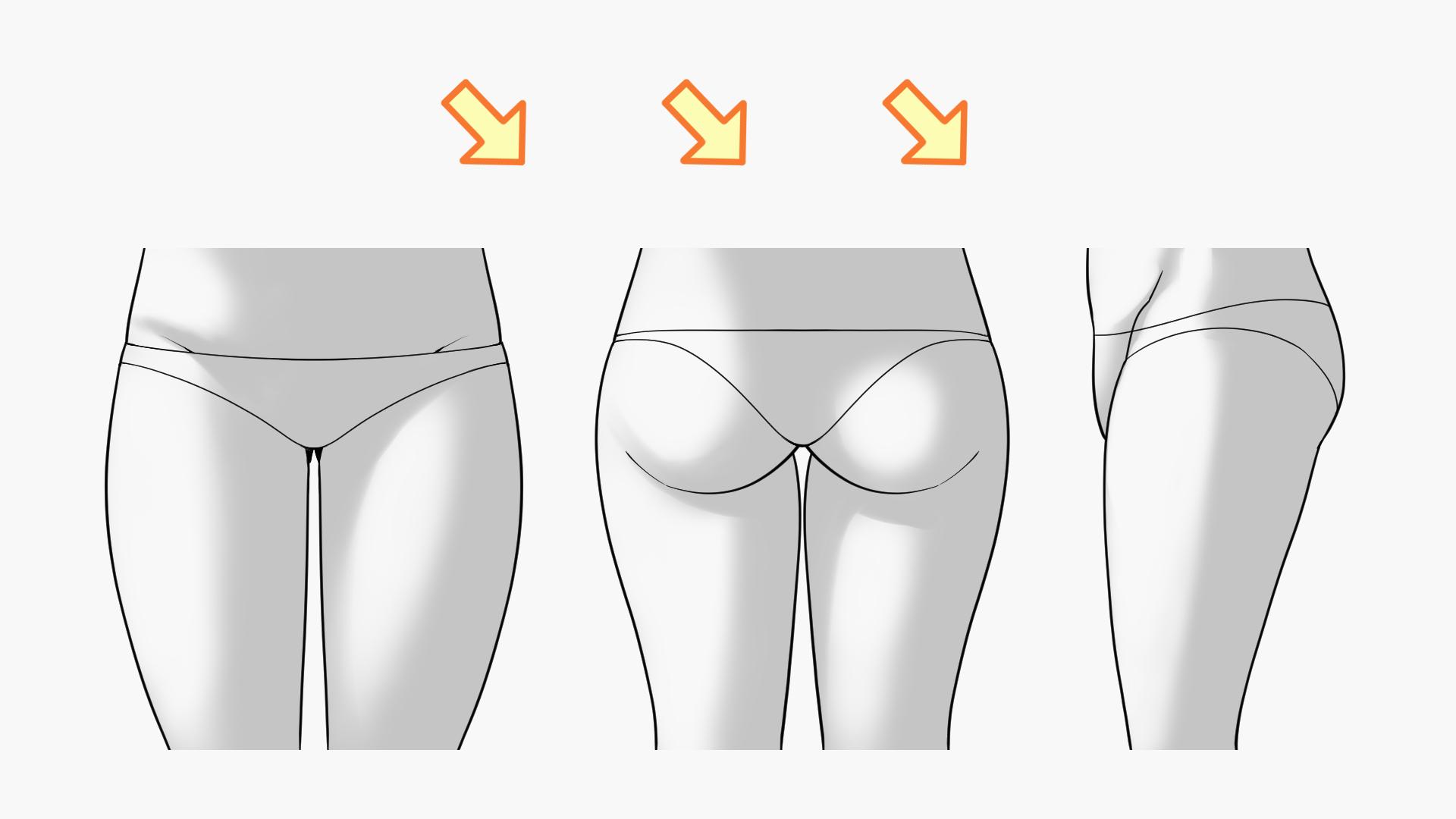 左から光が当たっている場合（手順画像 8）