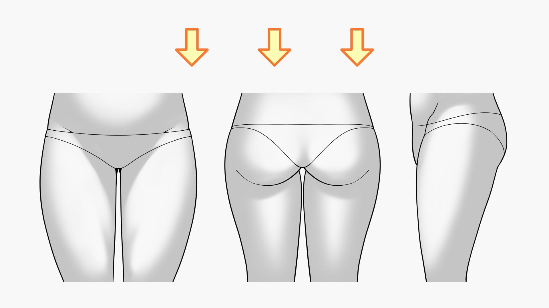 上から光が当たっている場合（手順画像 10）