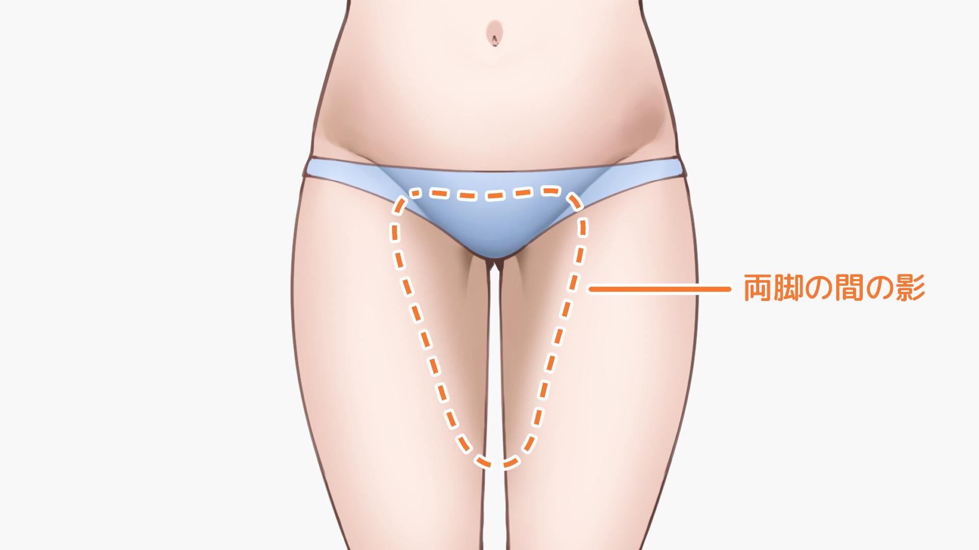 両脚の間（手順画像 14）
