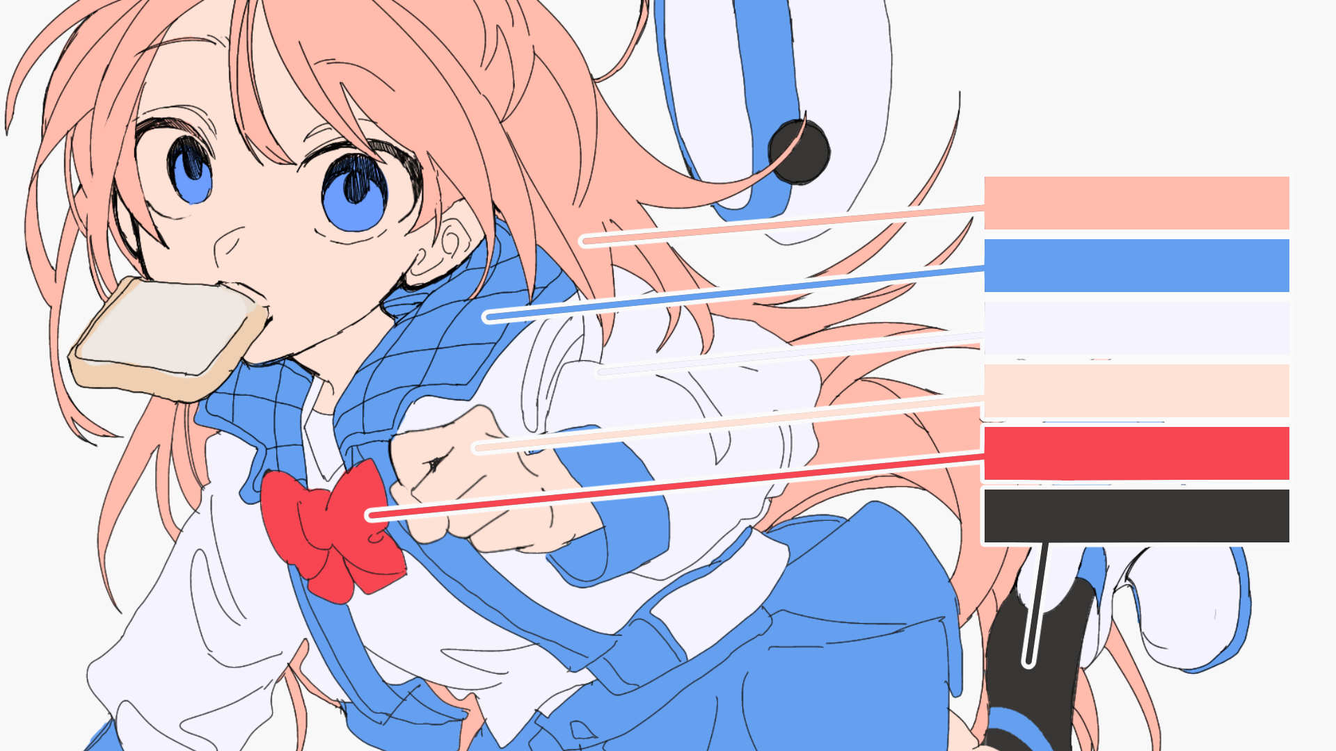 彩度・明度が高いベースの場合