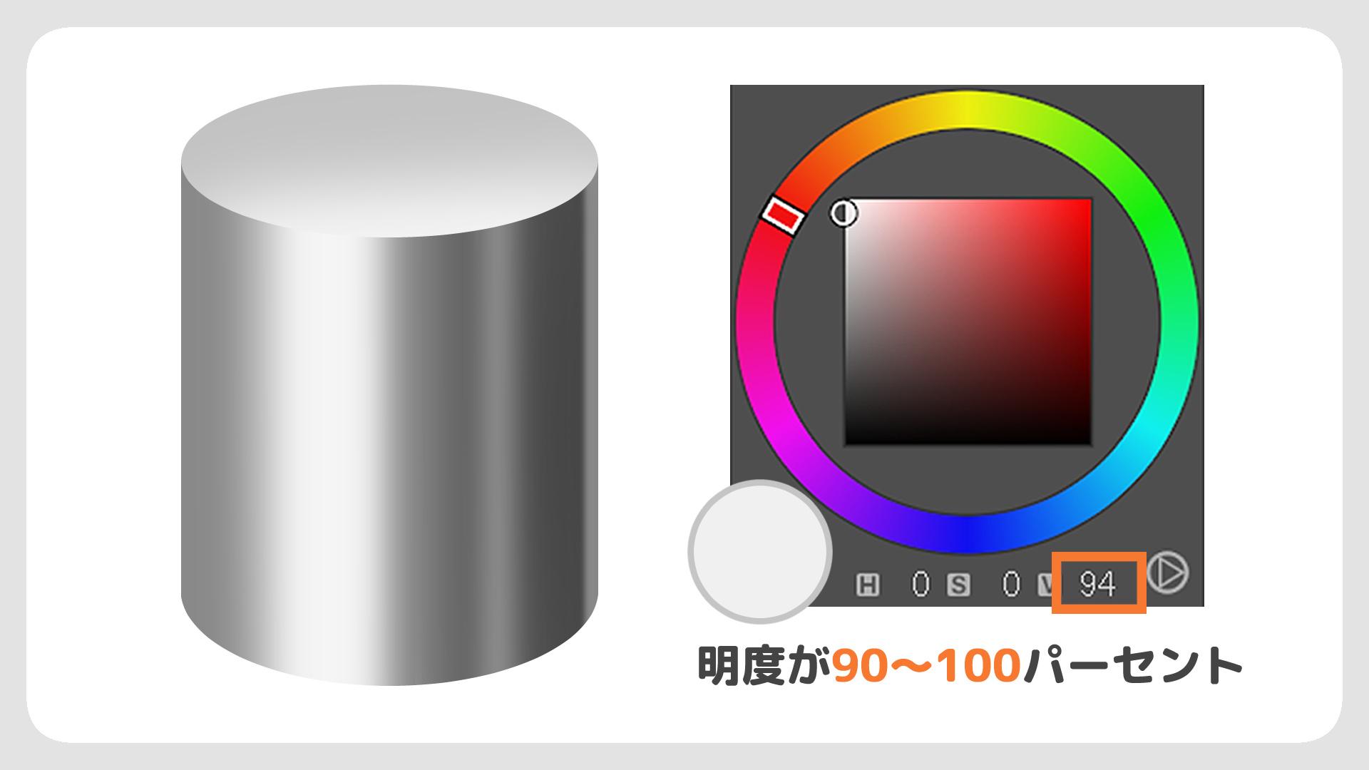 STEP4:ハイライトを入れる（手順画像 11）